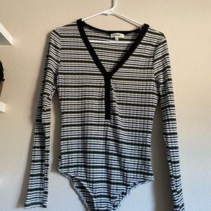 Striped Body Suit